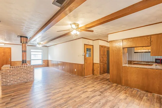 a view of an empty room