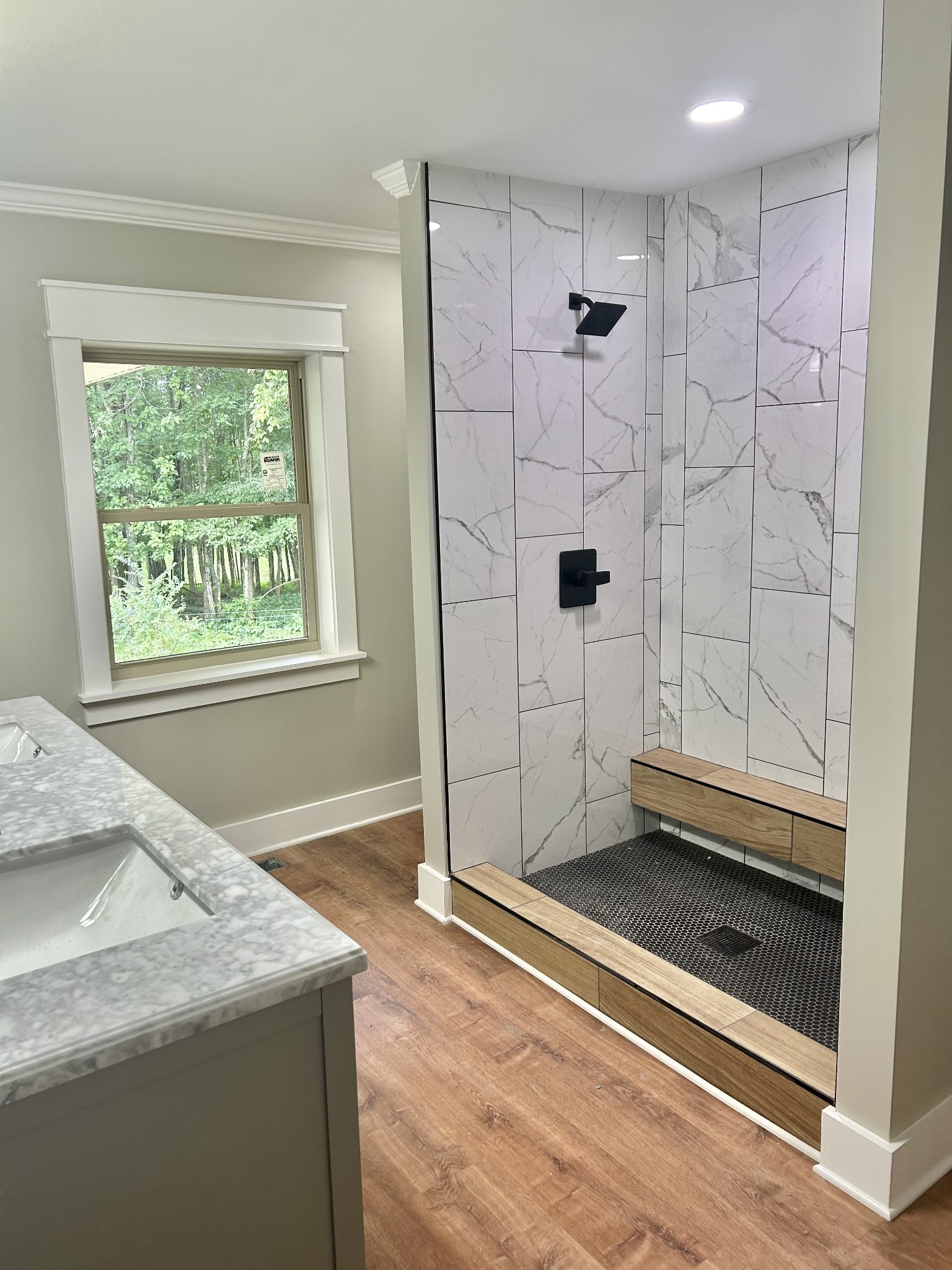 3786 Gnat Hill Road Manchester, TN 37355 - Photo 31 of 71 a bathroom with a granite countertop sink a toilet and shower