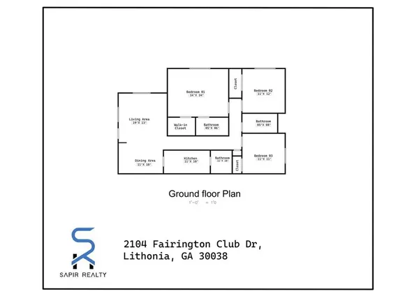 $1,500 | 2104 Fairington Club Drive, Lithonia, GA 30038