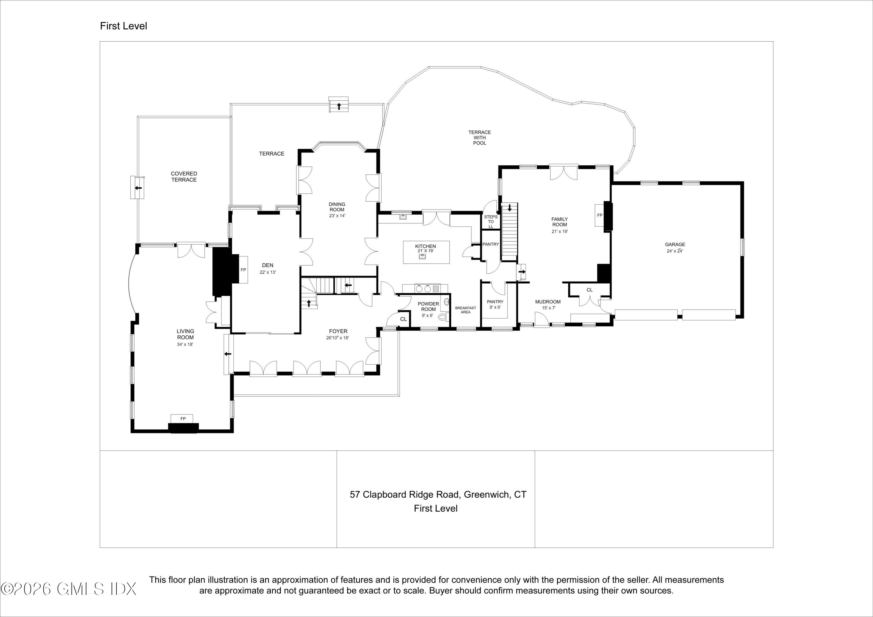 57 Clapboard Ridge Road Greenwich, CT 06830 - Photo 27 of 29 3-First Level