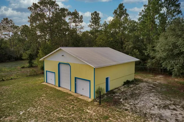 a view of an outdoor space and mountain view