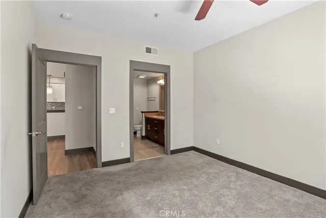 wooden floor and an entryway in a room