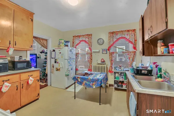 a room with musical instruments and air hockey table