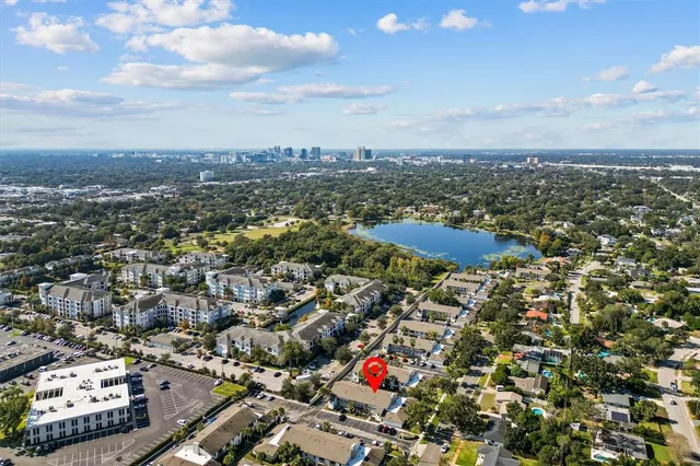 an aerial view of a city