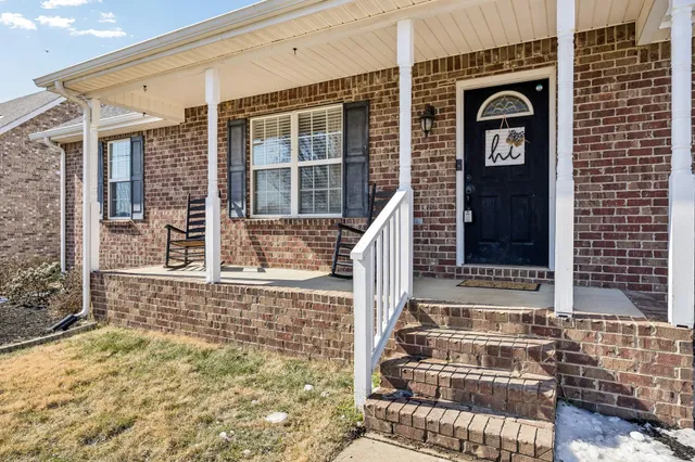 front view of a house with a window