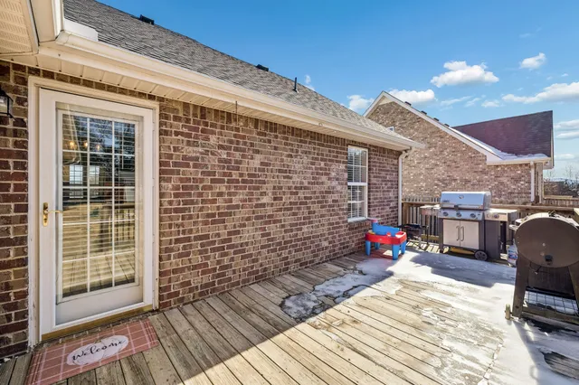 a backyard of a house with seating space