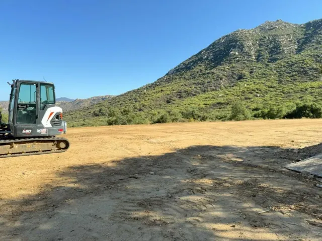a view of a road with mountain view