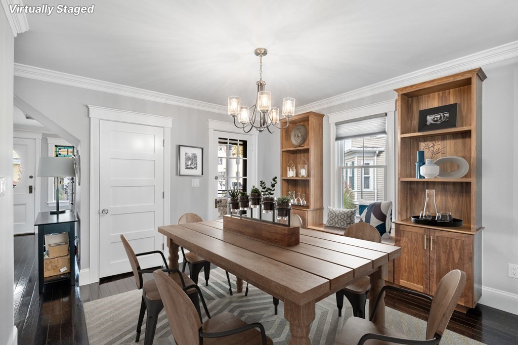 43 O'Neil Street Hudson, MA 01749 - Photo 12 of 39 a view of a dining room with furniture window and wooden floor