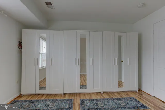 a view of hallway with window