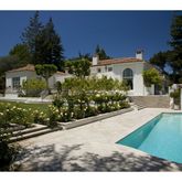a view of a house with garden