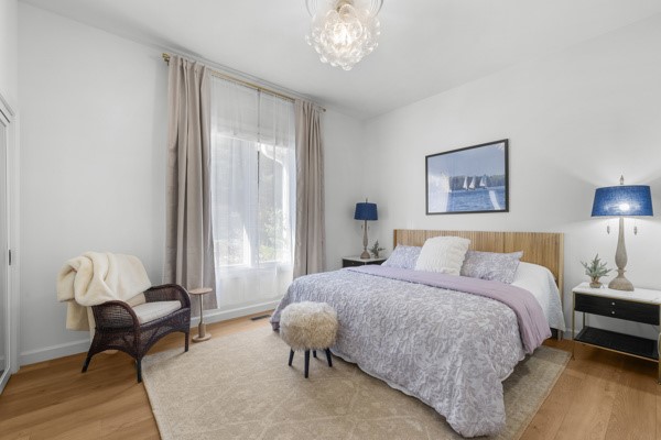 516 Hillandale Road Seneca, SC 29672 - Photo 20 of 50 Bright and airy bedroom features wood flooring, large window, and an inviting atmosphere.