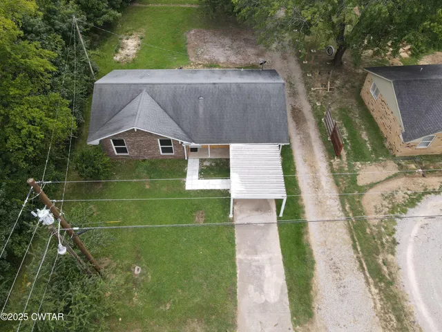 a aerial view of a house