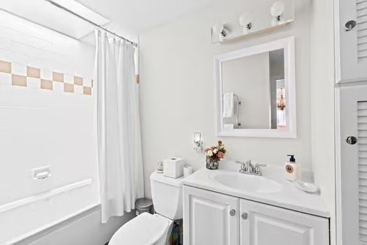 302 Commonwealth Avenue, Unit E Boston, MA 02115 - Photo 8 of 13 a bathroom with a sink toilet and shower