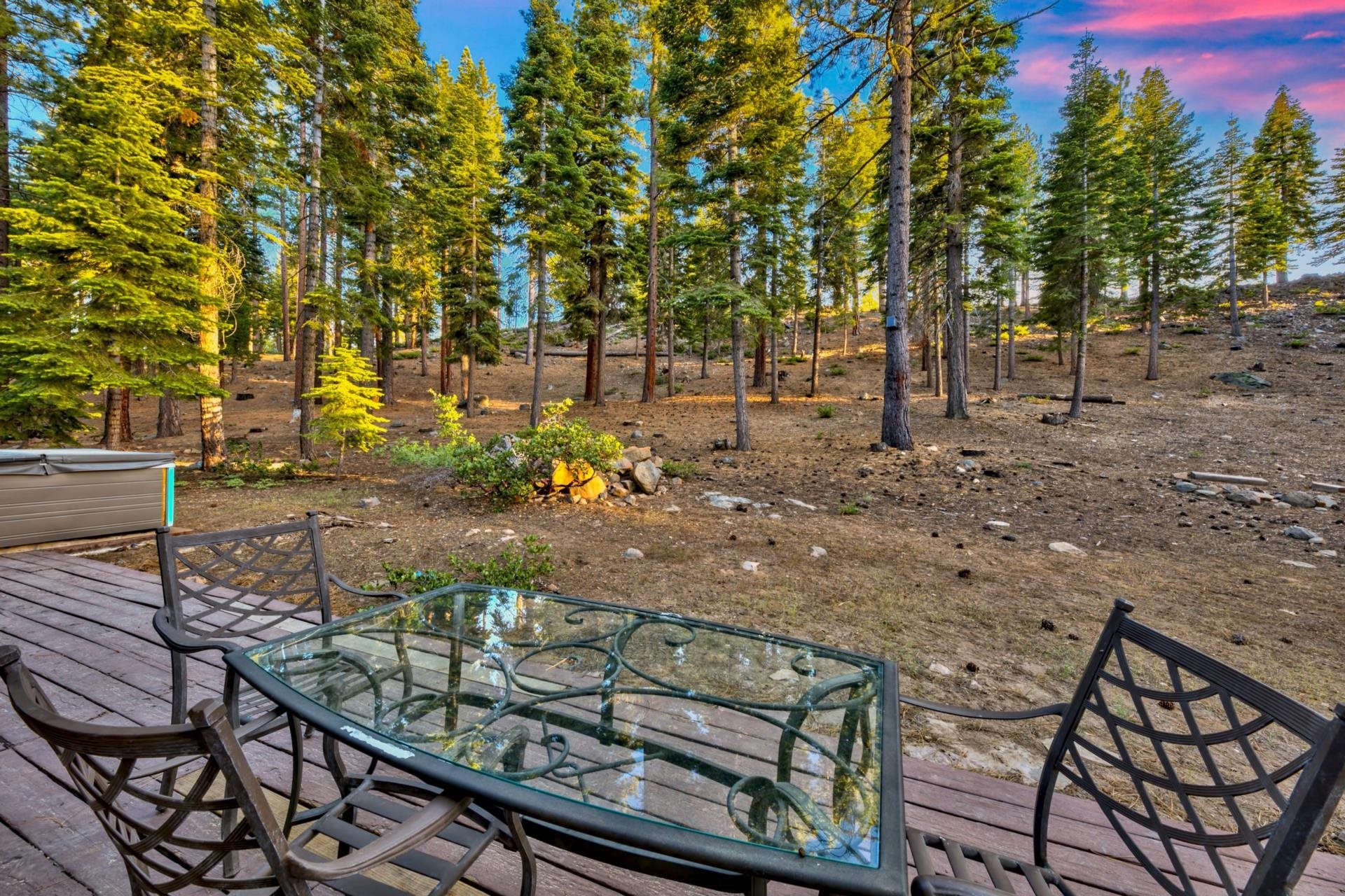 1625 Deer Path Truckee, CA 96161 - Photo 8 of 28 a view of a bench in a backyard