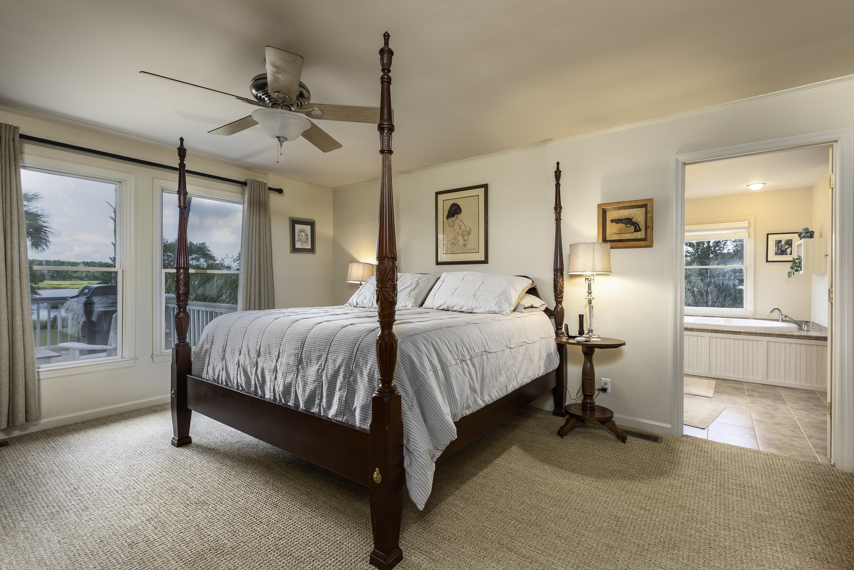 1402 Marshwind Island Road Awendaw, SC 29429 - Photo 9 of 33 Large master bedroom with amazing views