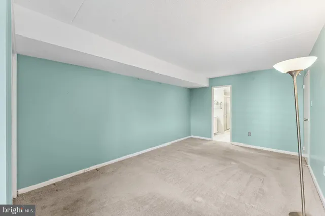 a view of a livingroom with an empty space