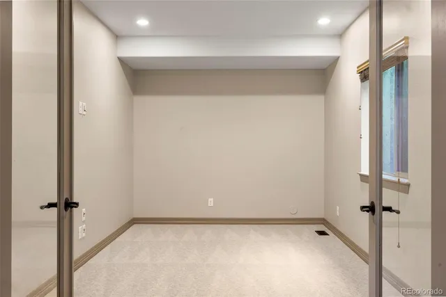 a view of an empty room