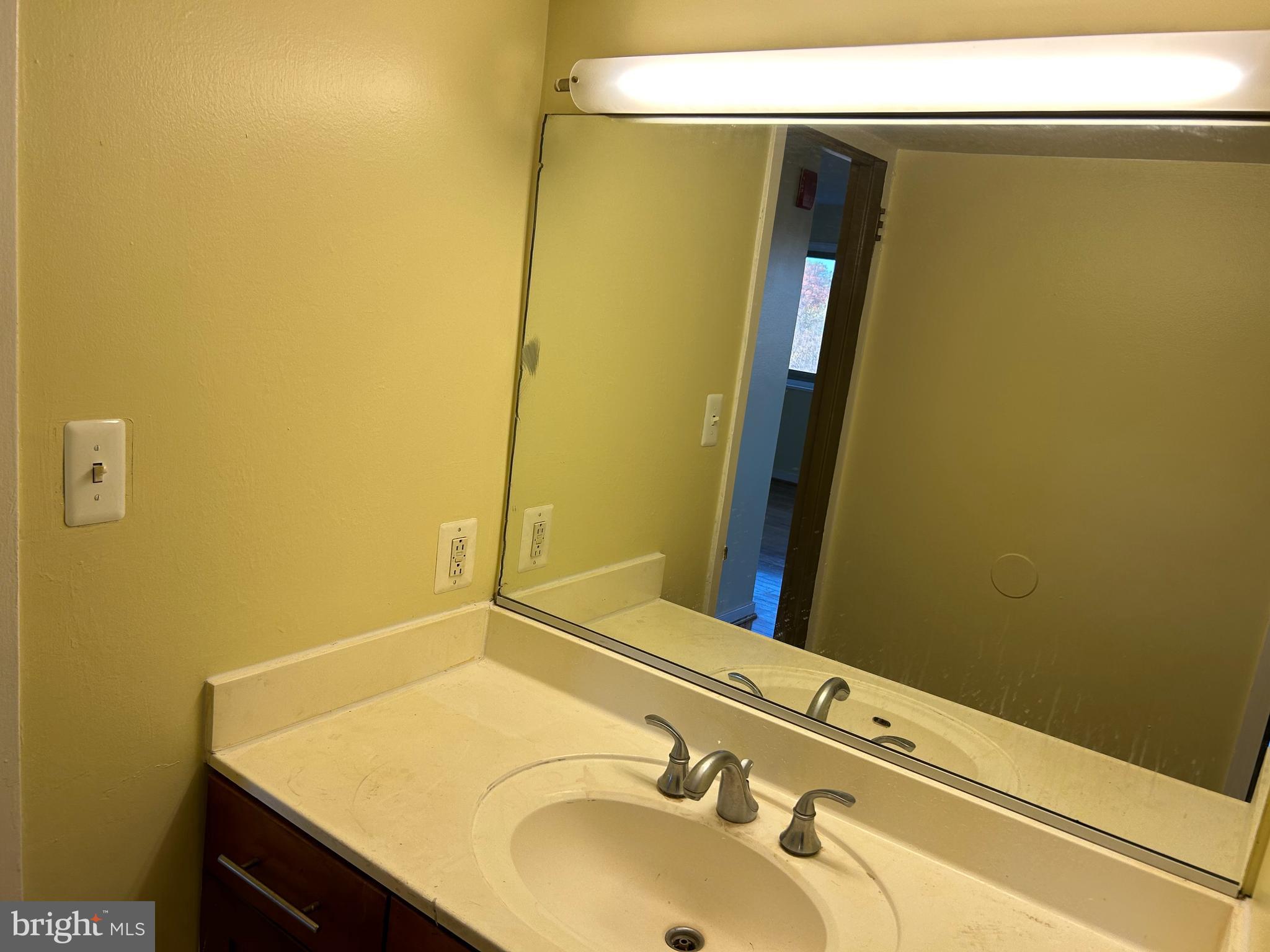 7333 New Hampshire Avenue, Unit 1107 Takoma Park, MD 20912 - Photo 18 of 25 a bathroom with a sink and a mirror