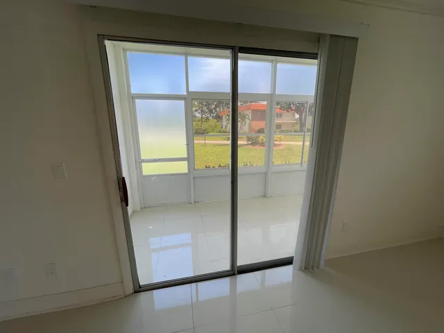 a view of an front door