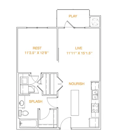 a picture of a bench in front of a wall