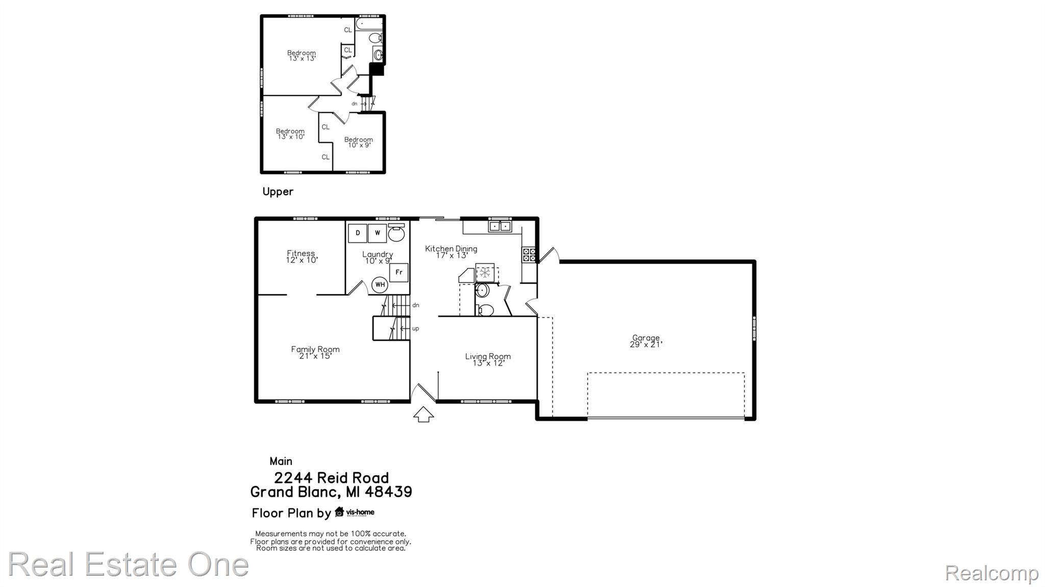 2244 Reid Road Grand Blanc, MI 48439 - Photo 43 of 44 plan_floorhc.jpg