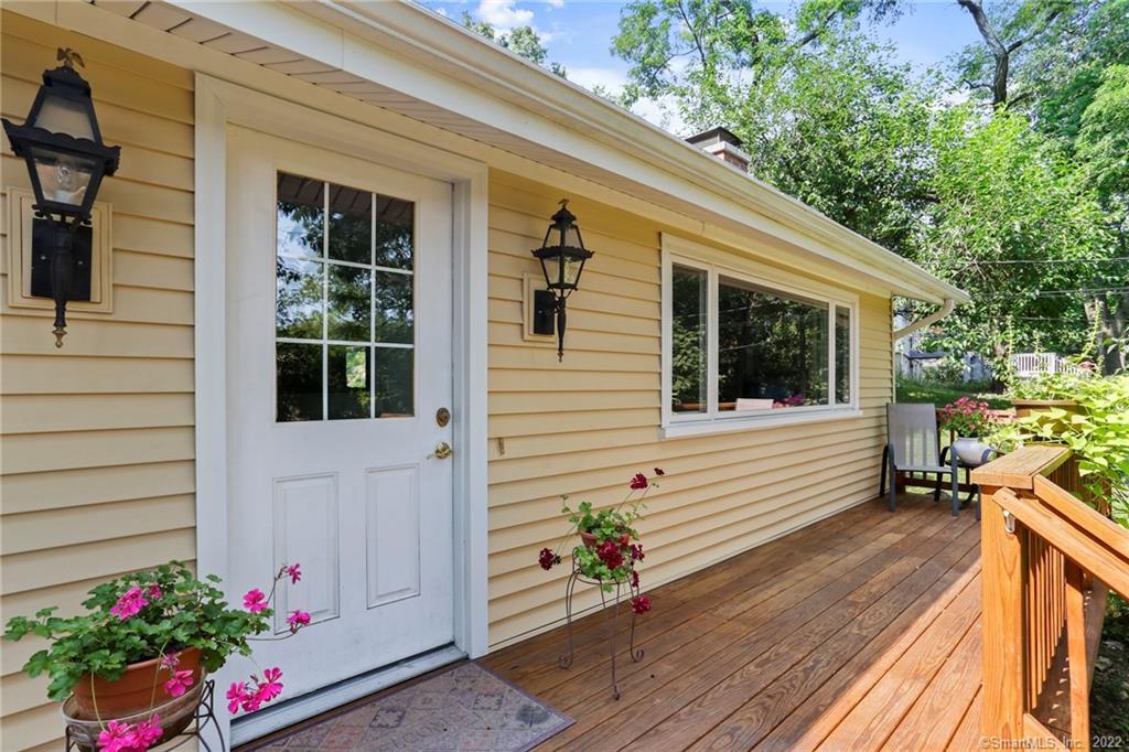 a view of a entryway door front of house