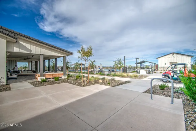 front view of a house with a garden