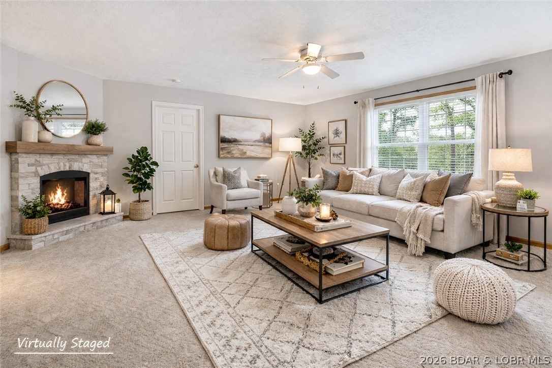4 Bear Lake Road Eldon, MO 65026 - Photo 5 of 37 Virtually Staged Living Room