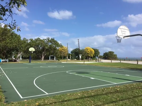 a sitting area with an outdoor space