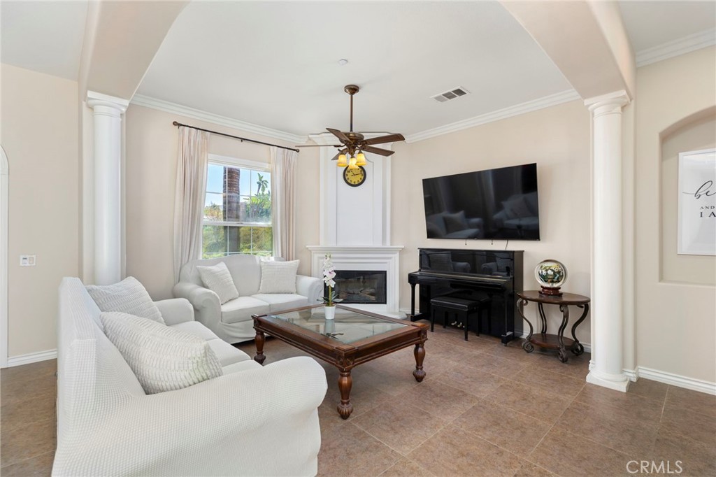 7907 Horizon View Drive Riverside, CA 92506 - Photo 9 of 58 Spacious living room with fireplace