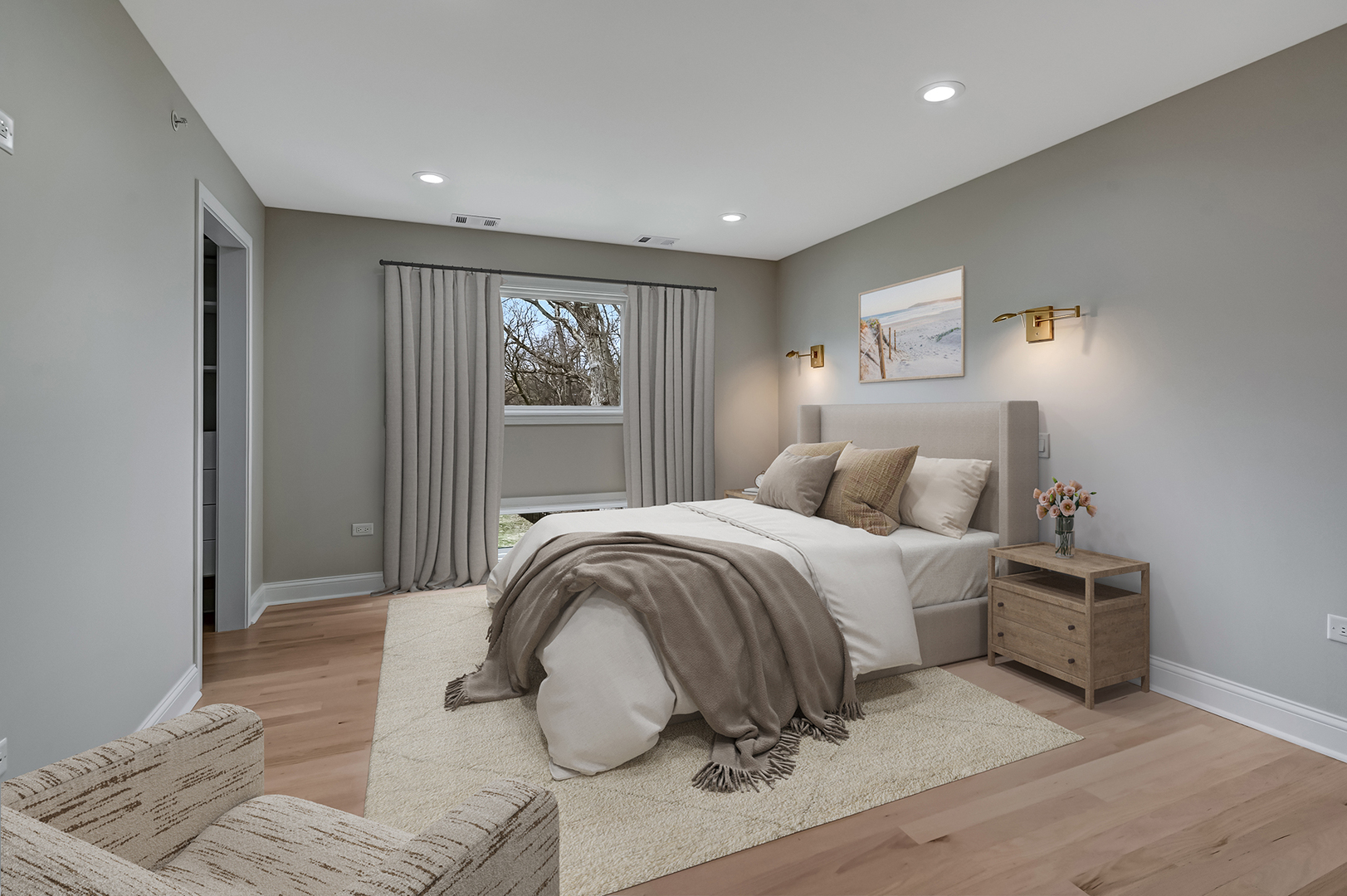 3220 Meyers Road Oak Brook, IL 60523 - Photo 32 of 43 a bedroom with a bed and window