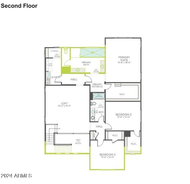 1457 East Rakestraw Lane Gilbert, AZ 85298 - Photo 3 of 3 Floor Plan 2 MLS