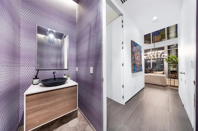 a outdoor space with a couch