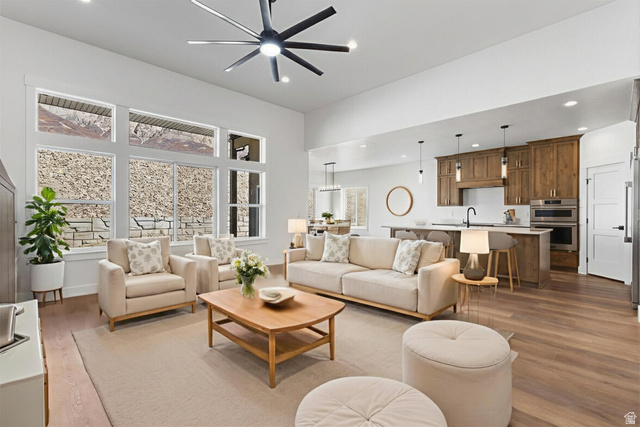 638 East Mountain Road North Ogden, UT 84414 - Photo 6 of 28 Enhanced photo of staged family room