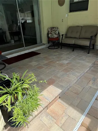 a view of a couches in the patio