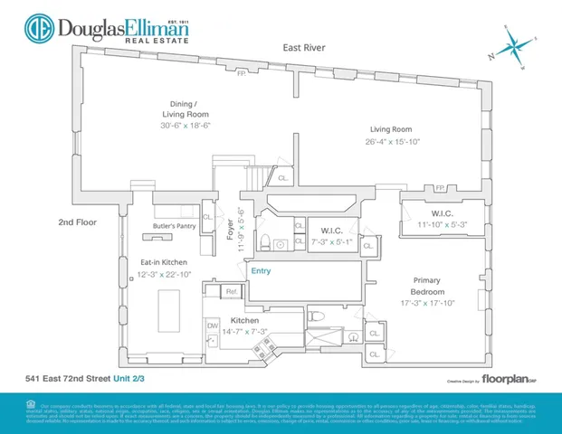 $4,995,000 | 541 East 72nd Street, Unit 2/3 | Lenox Hill