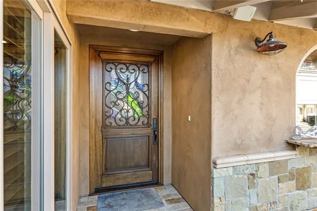 a view of front door