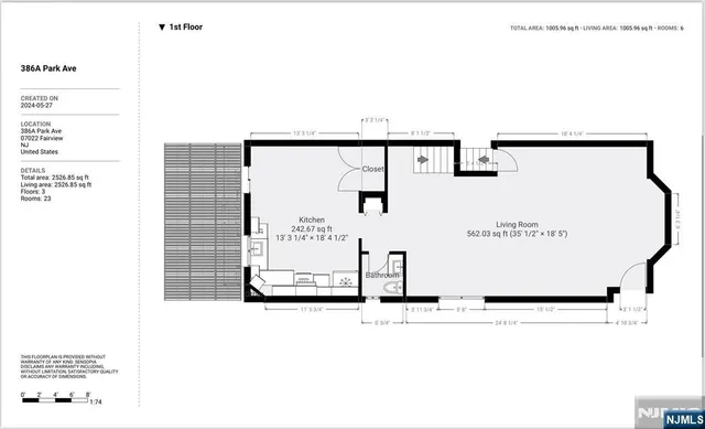 $860,000 | 386 A Park Avenue, Fairview, NJ 07022