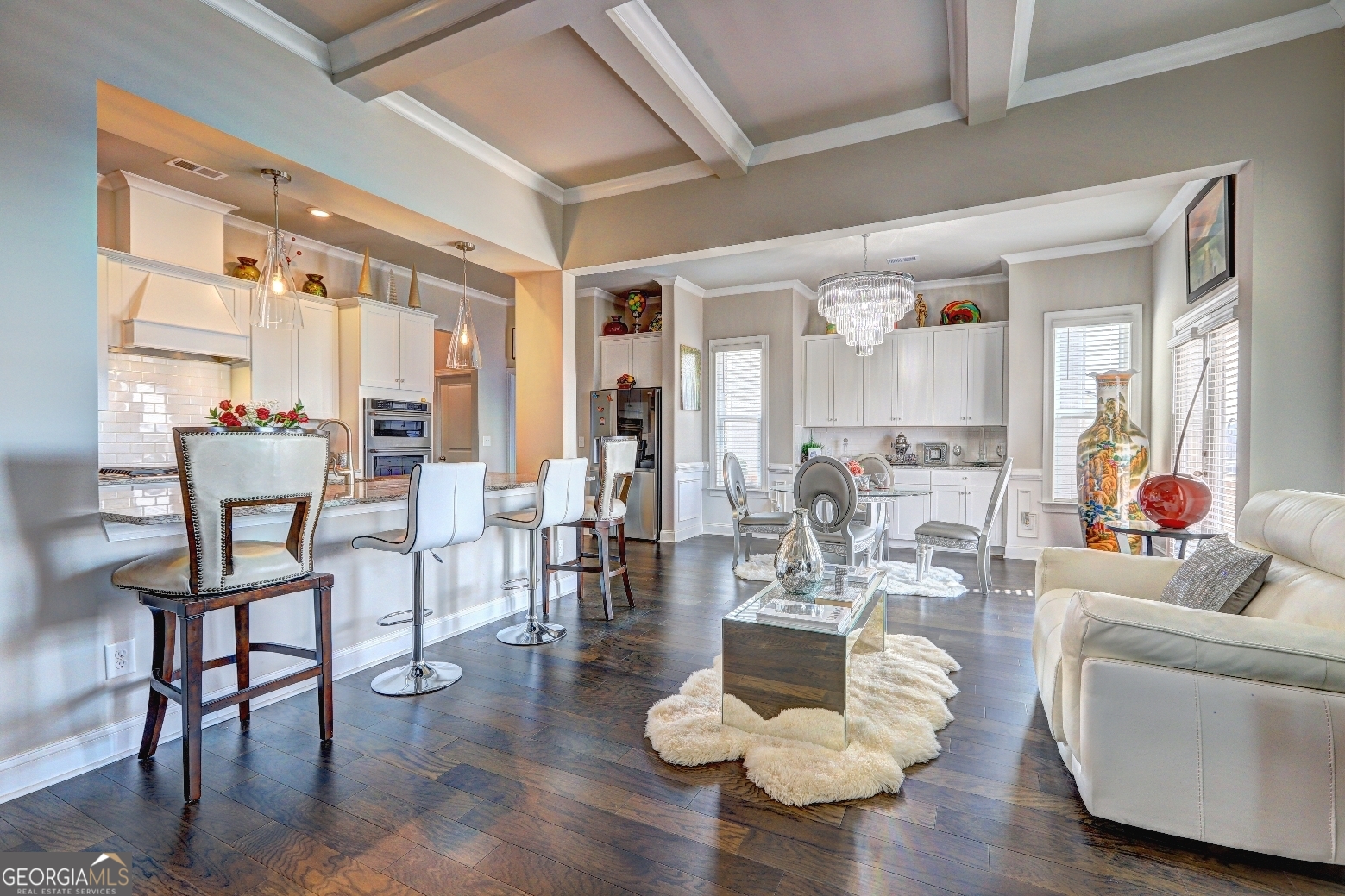 1522 Windward Locust Grove, GA 30248 - Photo 13 of 76 a living room with furniture and wooden floor