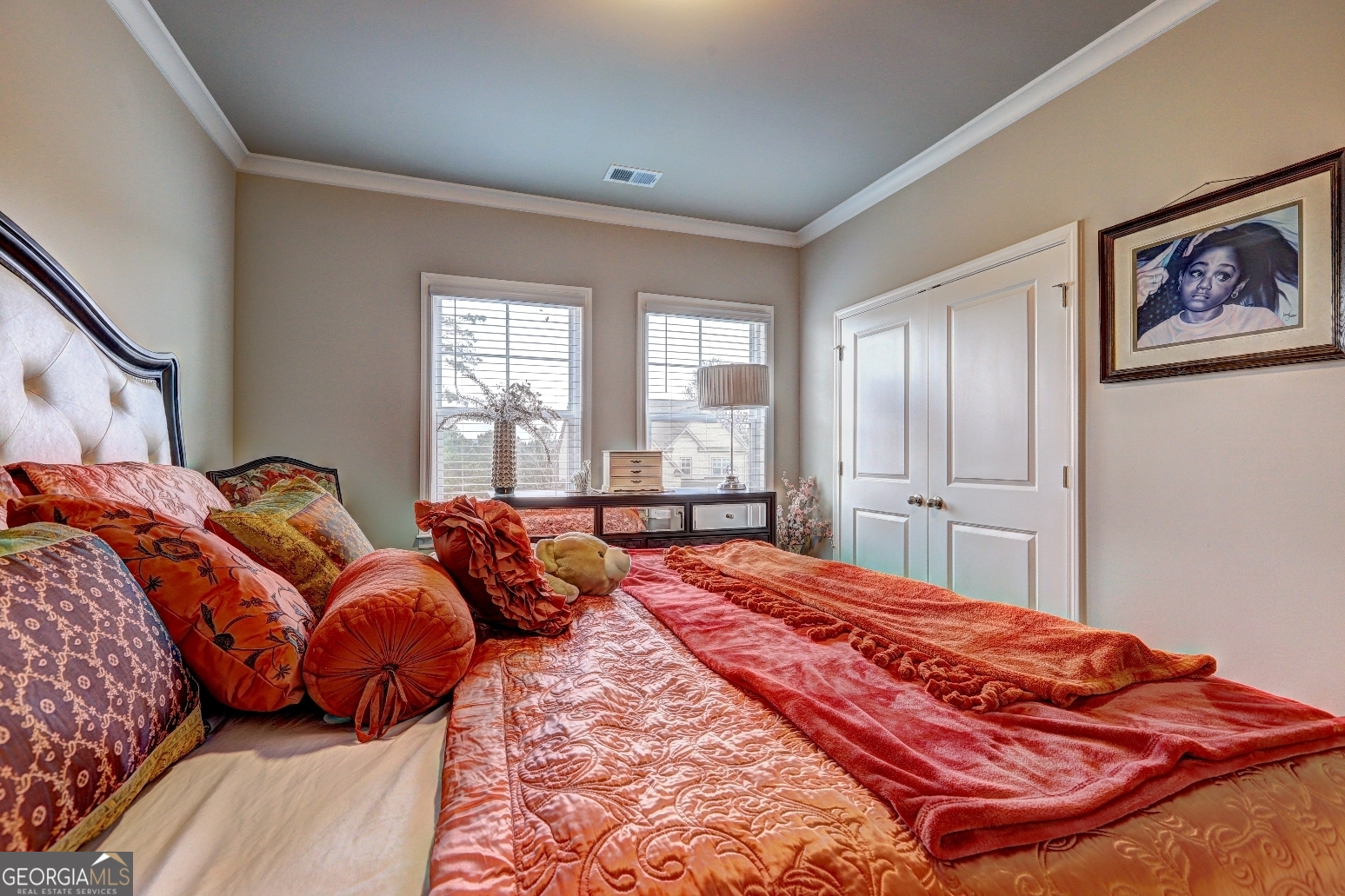 1522 Windward Locust Grove, GA 30248 - Photo 45 of 76 a bedroom with two beds and a large window