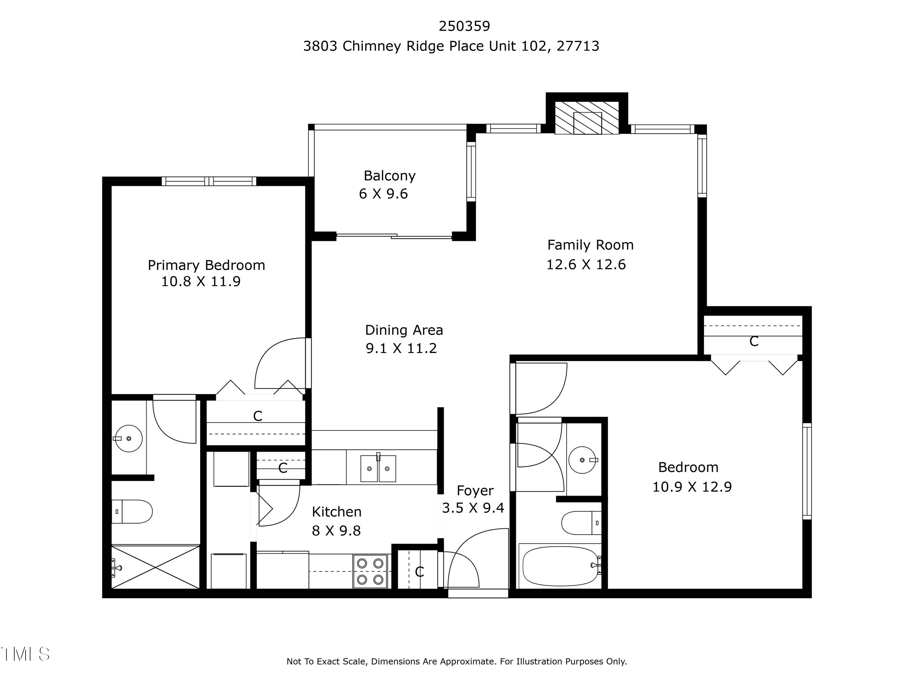 3803 Chimney Ridge Place, Unit 102 Durham, NC 27713 - Photo 33 of 33 Chimney Ridge floor plan