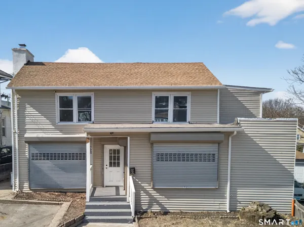 a front view of a house