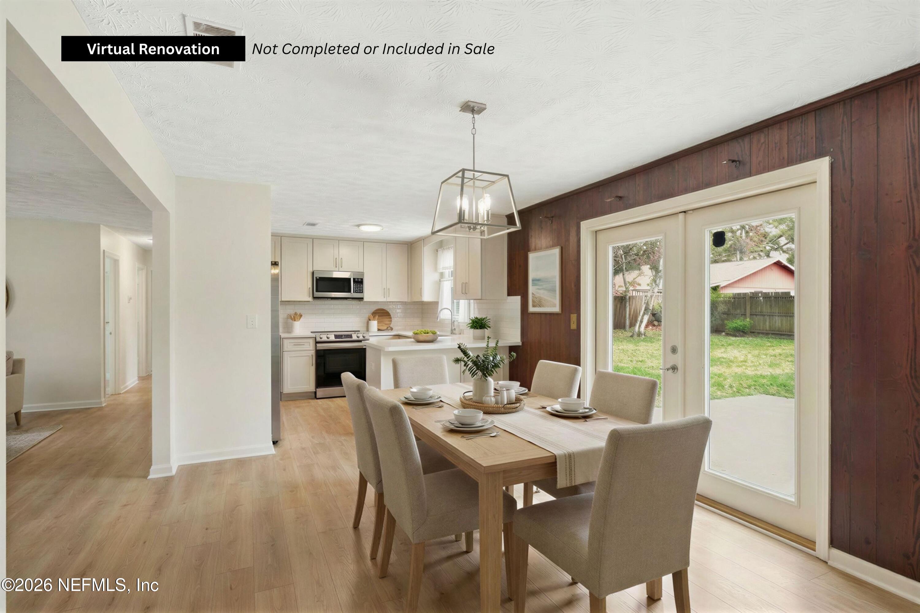 3643 Eunice Road Jacksonville, FL 32250 - Photo 11 of 29 Virtual Renovation Dining Room