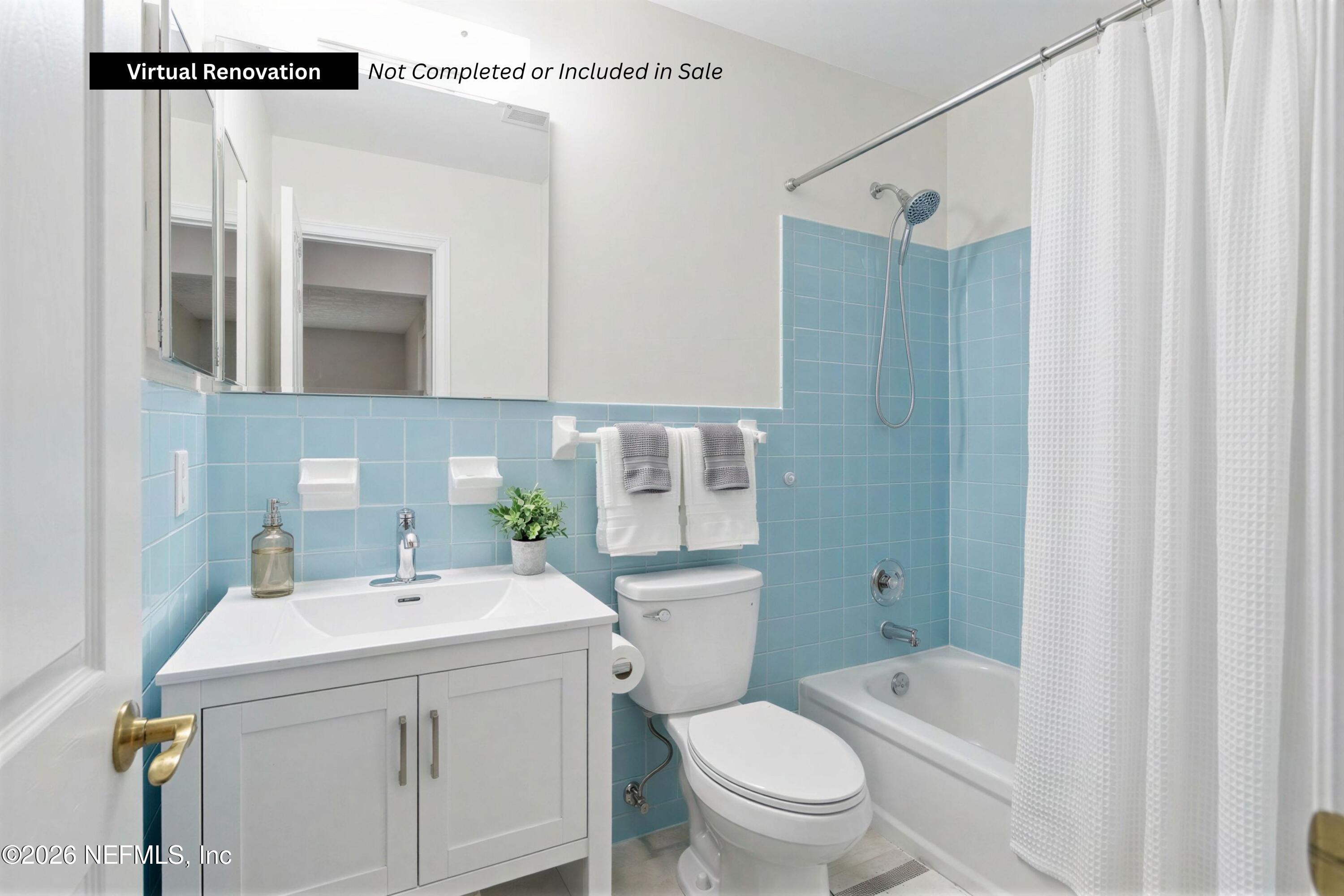 3643 Eunice Road Jacksonville, FL 32250 - Photo 17 of 29 Virtual Renovation Bathroom