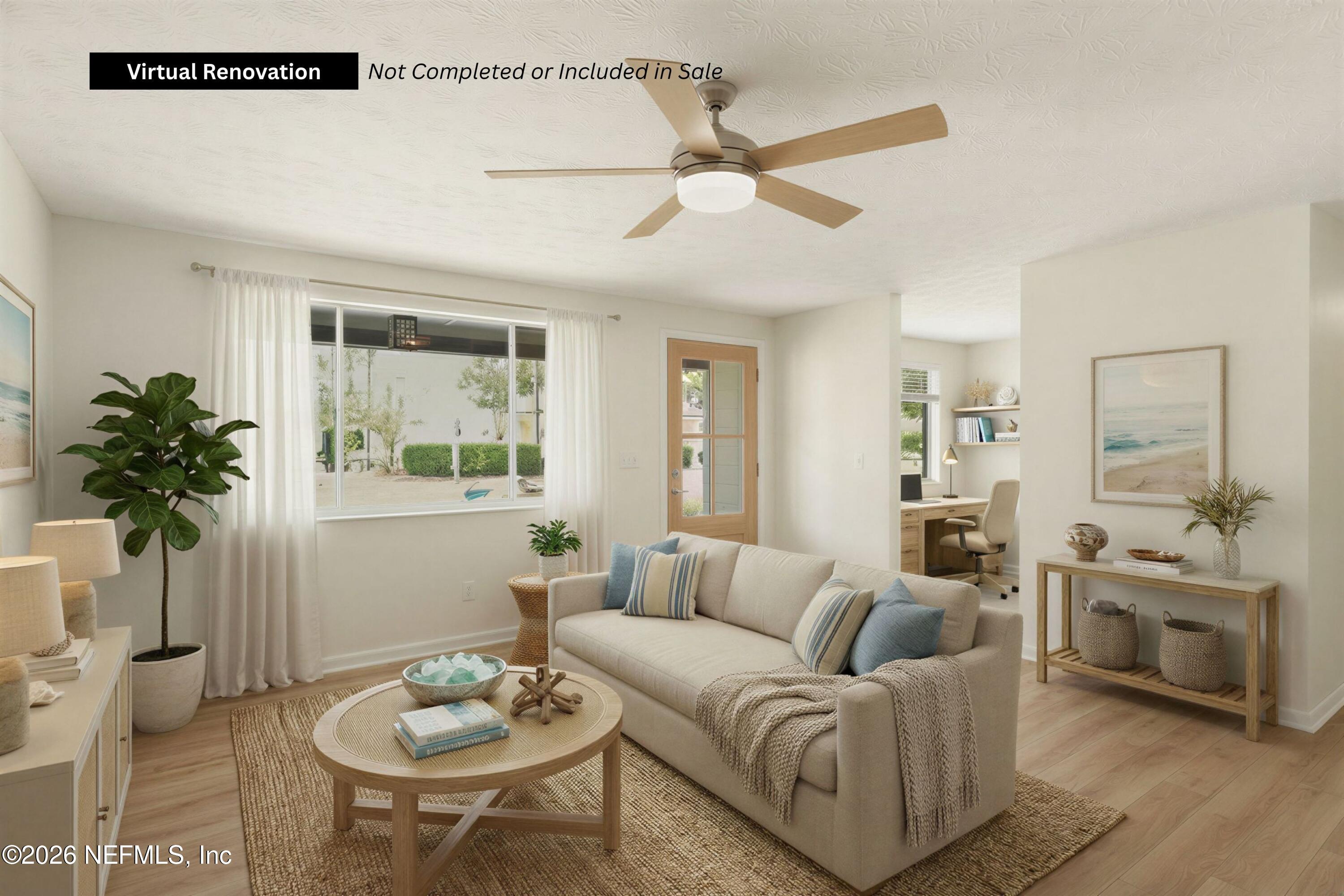 3643 Eunice Road Jacksonville, FL 32250 - Photo 5 of 29 Virtual Renovation Living Room