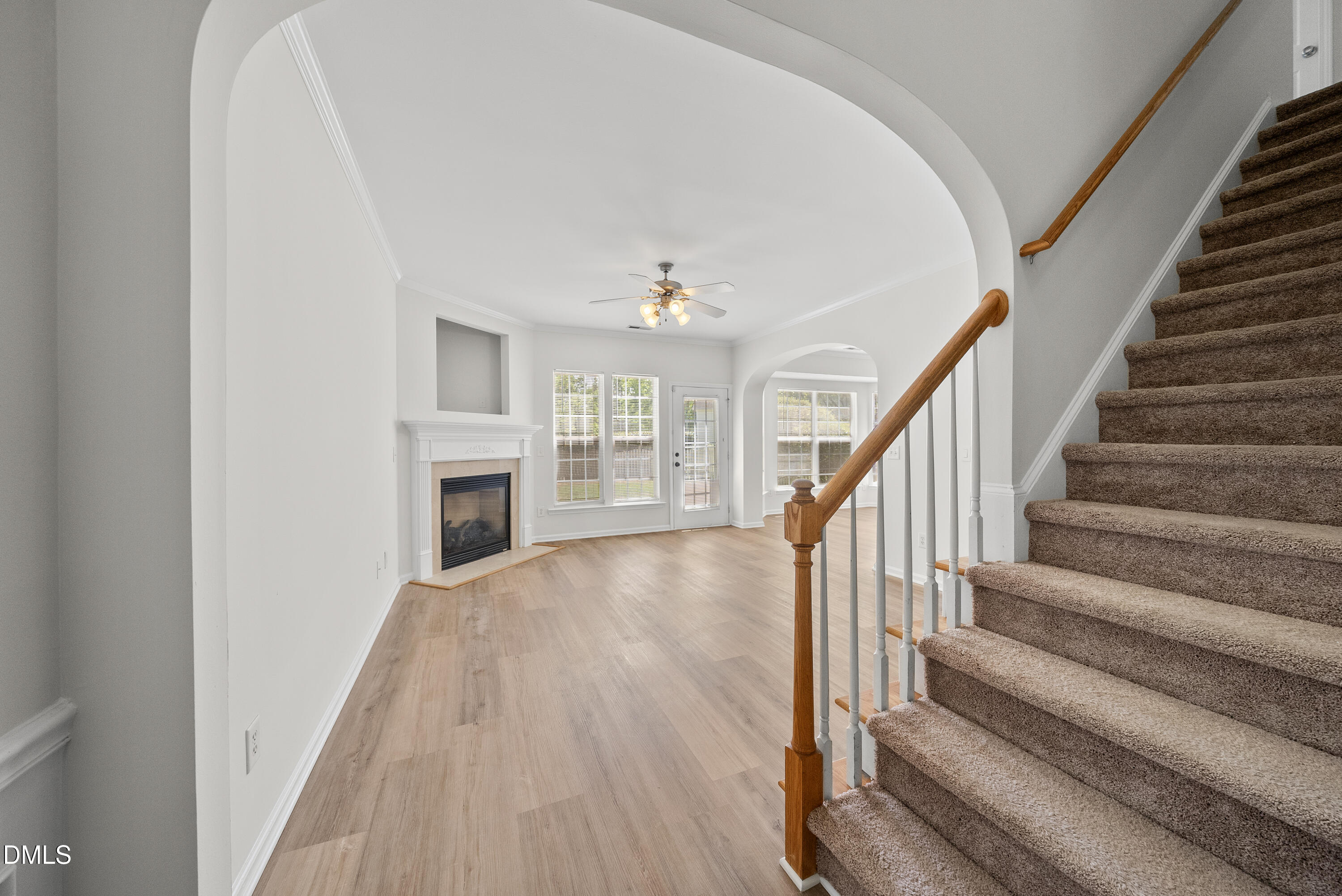 1024 Goldmist Lane Durham, NC 27713 - Photo 2 of 46 a view of entryway and hall with wooden floor