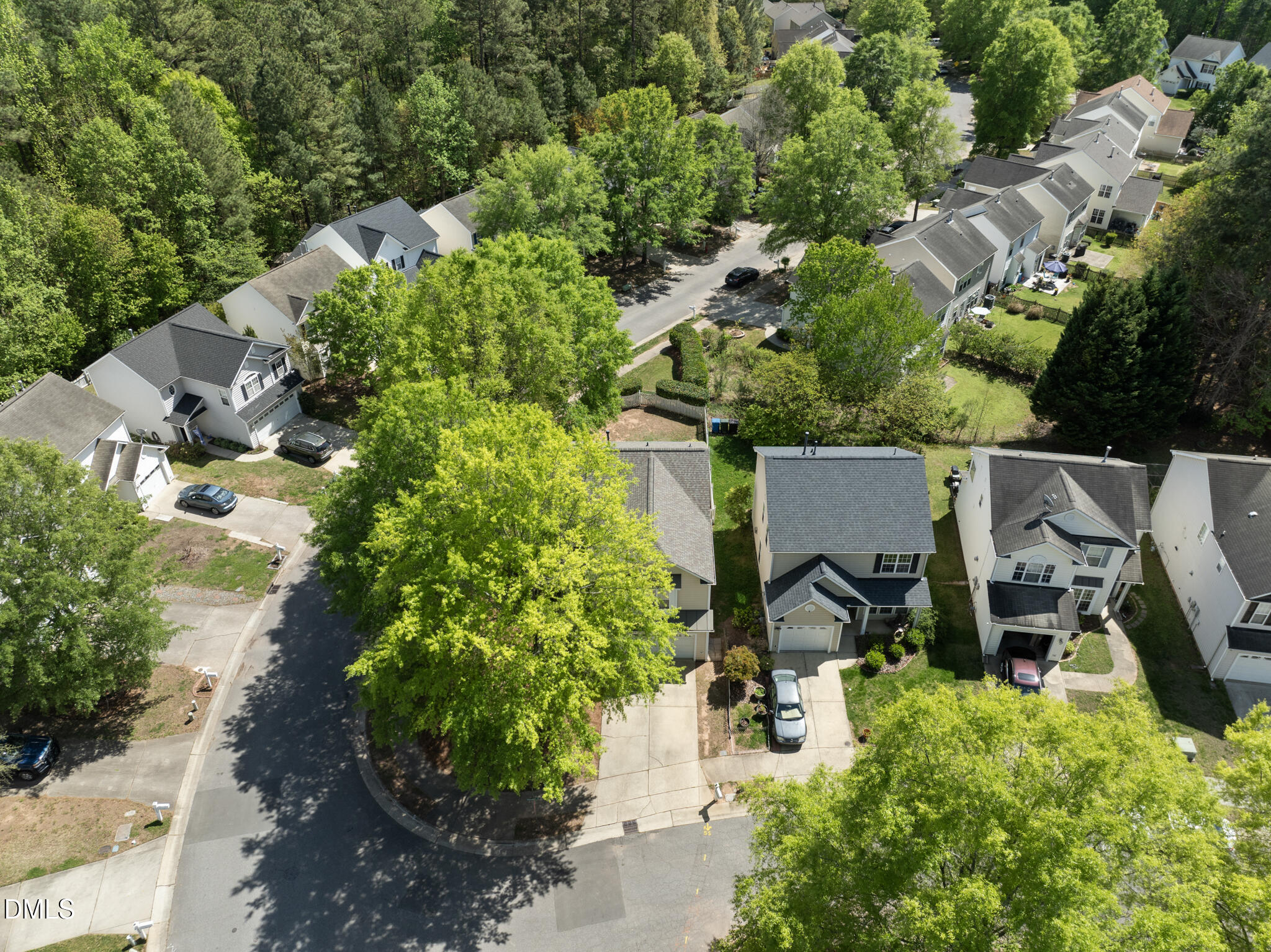 1024 Goldmist Lane Durham, NC 27713 - Photo 32 of 46 an aerial view of a house with outdoor space