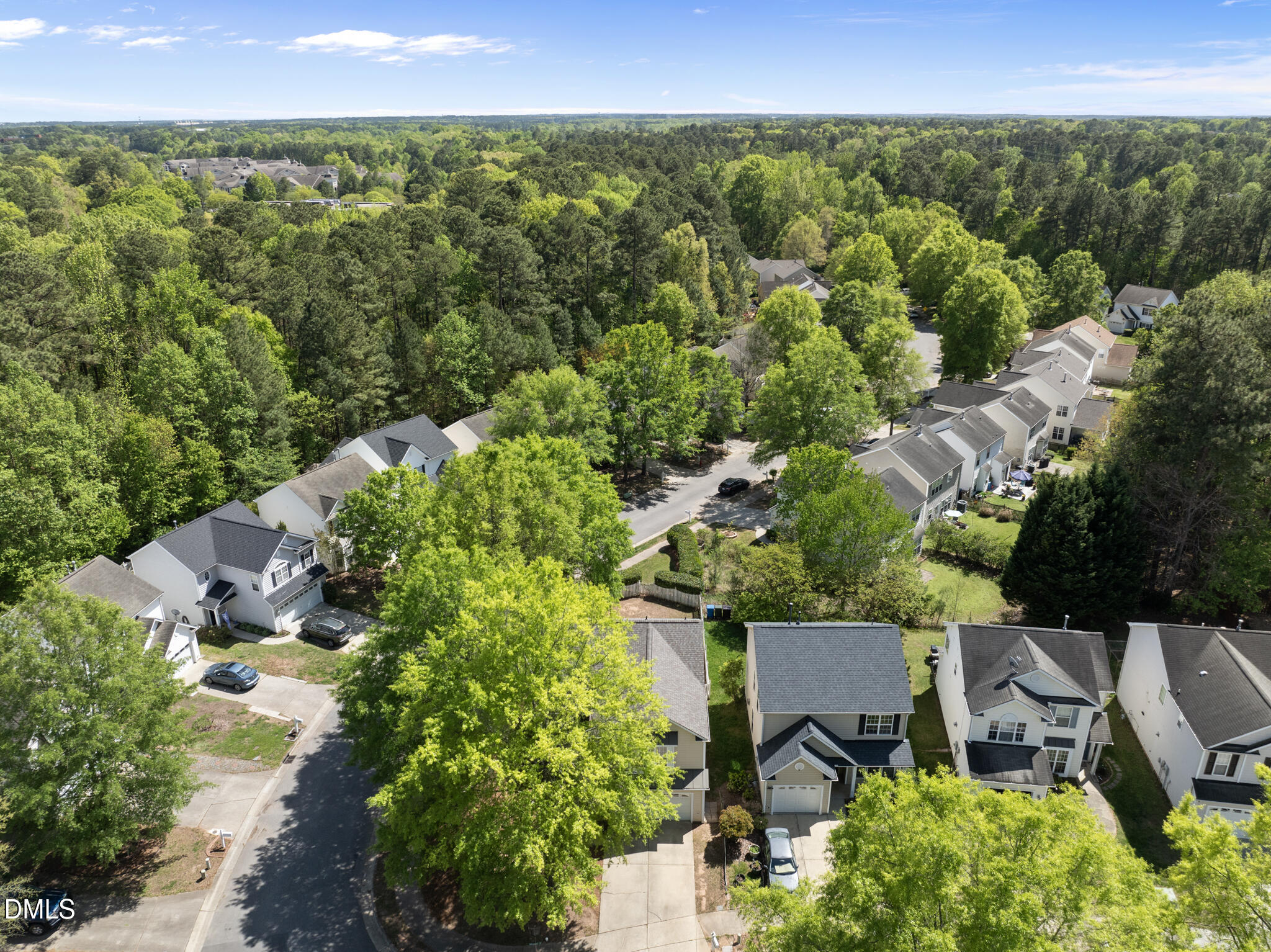 1024 Goldmist Lane Durham, NC 27713 - Photo 33 of 46 an aerial view of a house with a yard