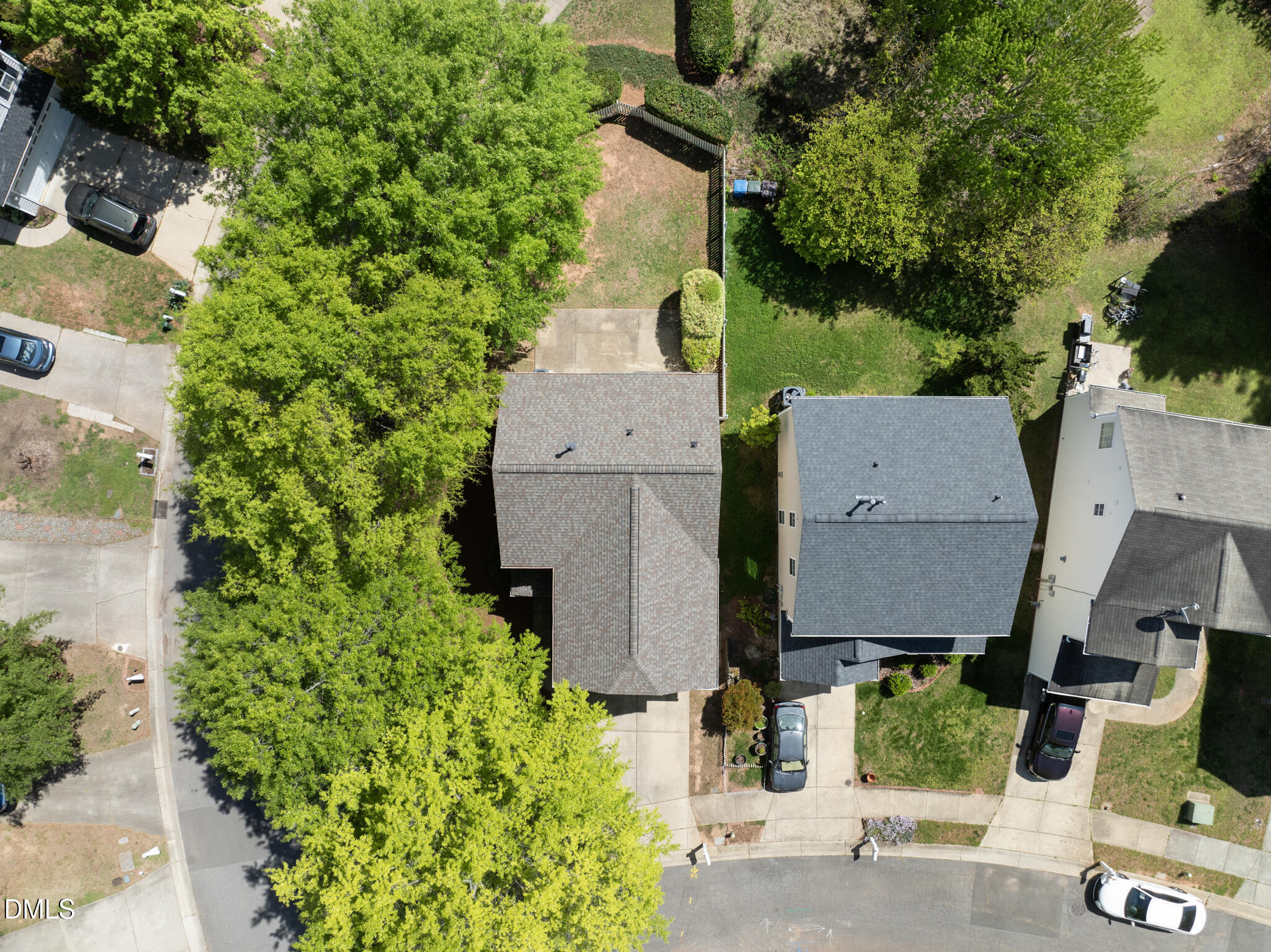 1024 Goldmist Lane Durham, NC 27713 - Photo 34 of 46 an aerial view of residential houses with outdoor space and parking