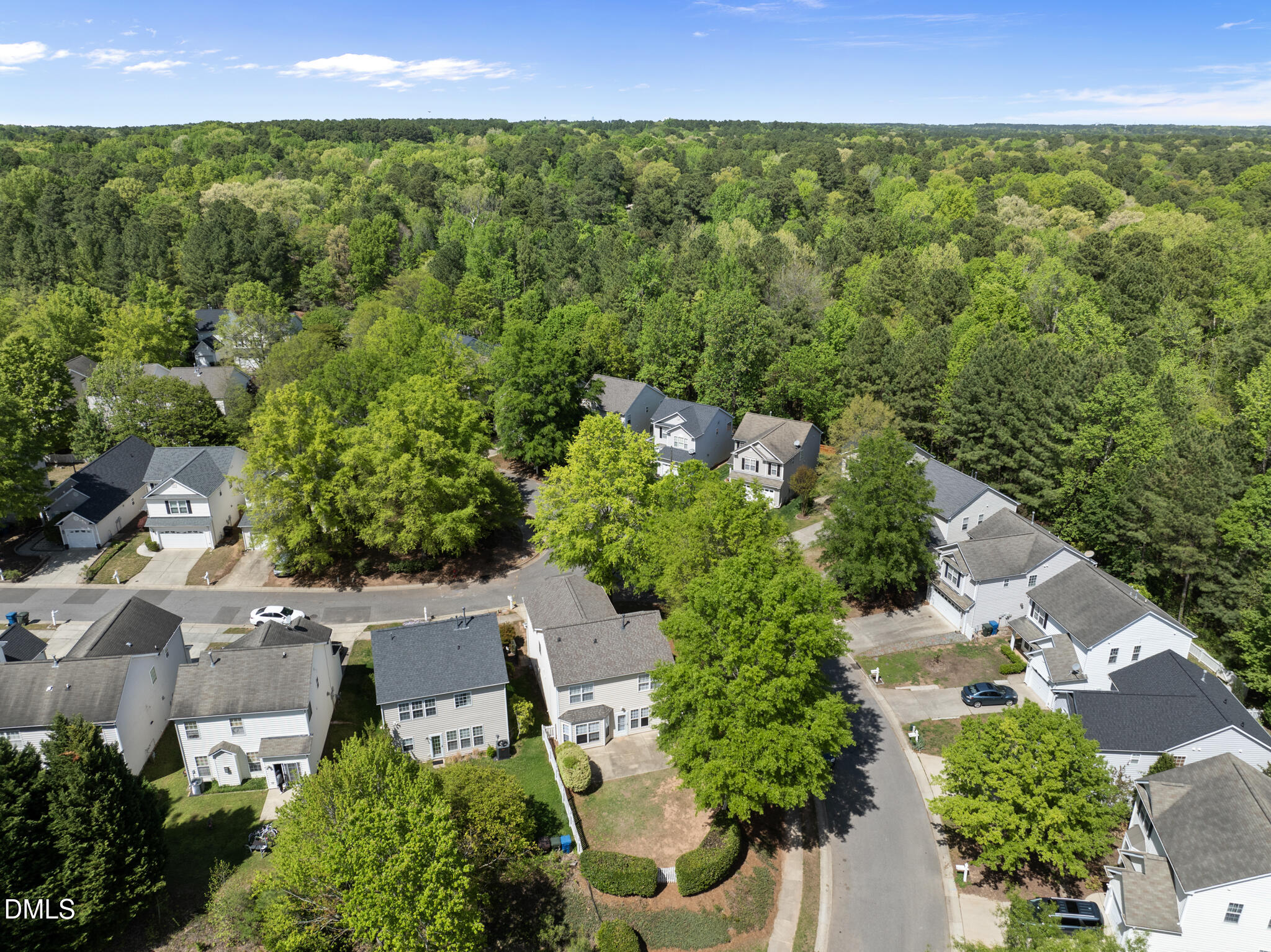 1024 Goldmist Lane Durham, NC 27713 - Photo 35 of 46 an aerial view of a house with a yard